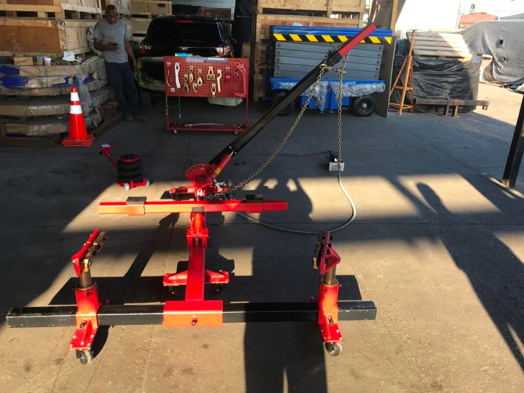 Portable Auto Body Puller Frame Straightener free clamps + free 3 Ton